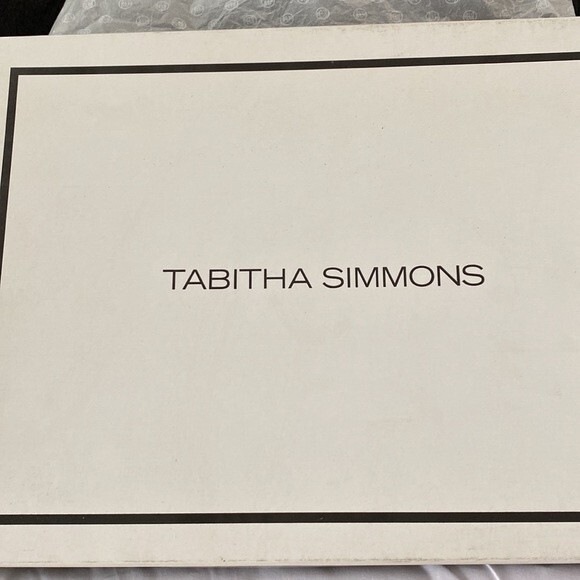 NIB Tabitha Simmons Anya fur mules with black and gold damask fabric Size EU35 - Picture 7 of 8